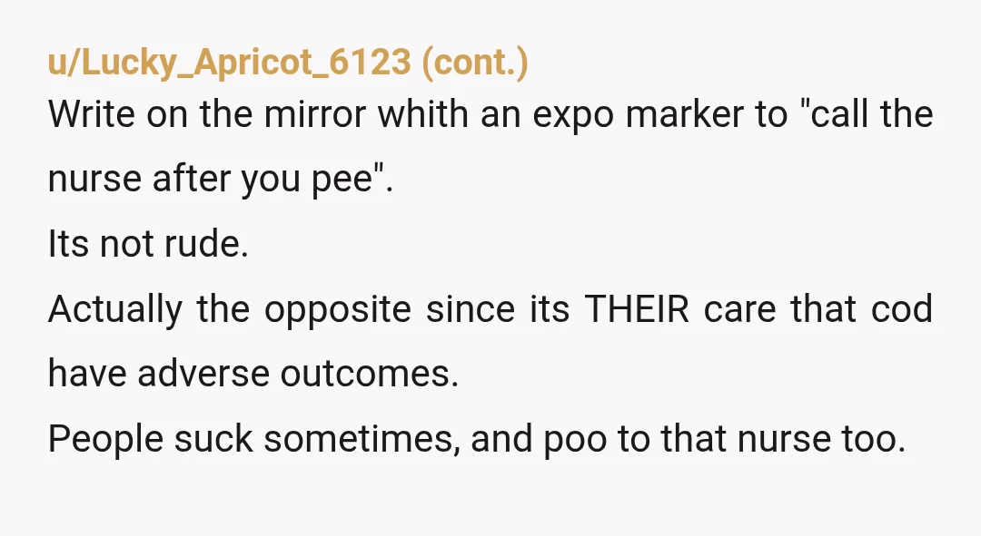 u/severalcouches As a hospital housekeeper, I see crap like this all the time. Not sure what’s going on with nurses- when I started I felt like they were doing the...