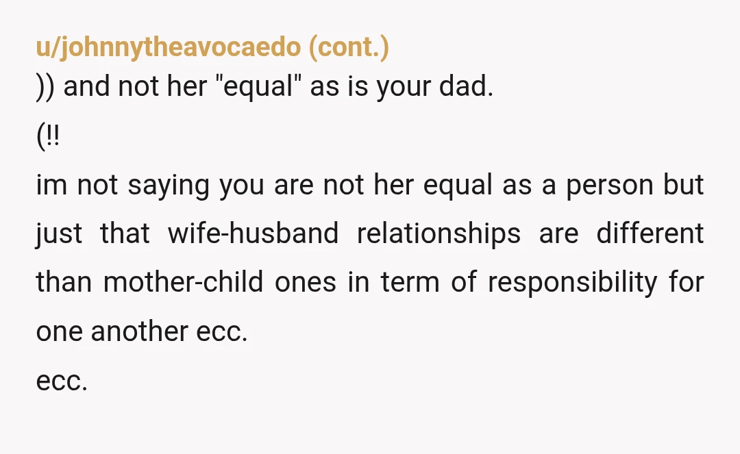 u/ninjastarkid
NTA. But why on earth doesn’t your dad just make a second separate bank account?