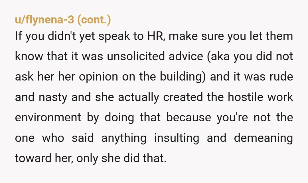 u/notrightmeowthx
ESH.
They shouldn't be openly disrespecting an apartment or neighborhood at work, it's rude and potentially going to insult a coworker.
You shouldn't have insulted them.