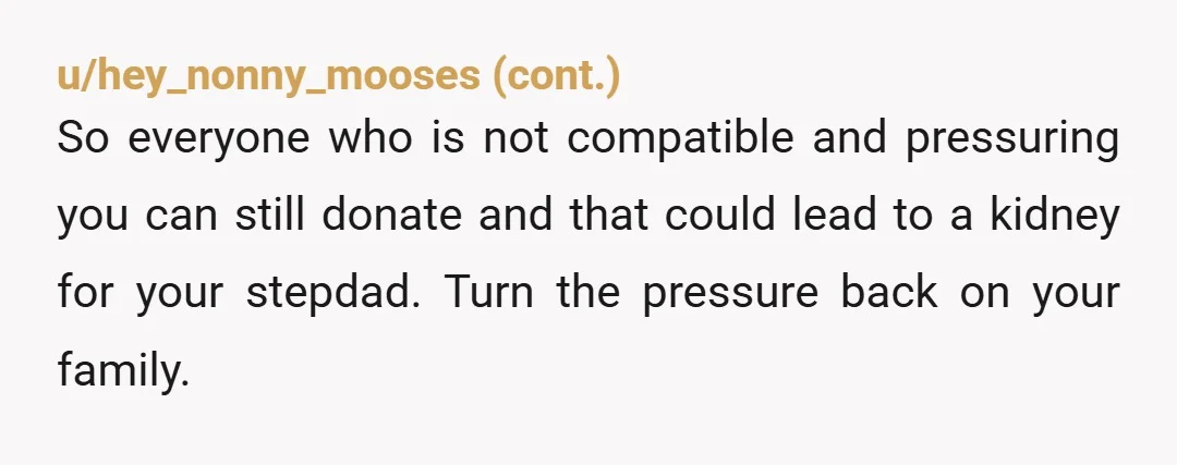 u/bill_mury
You don’t owe anyone your organ. Can’t believe I just typed that sentence