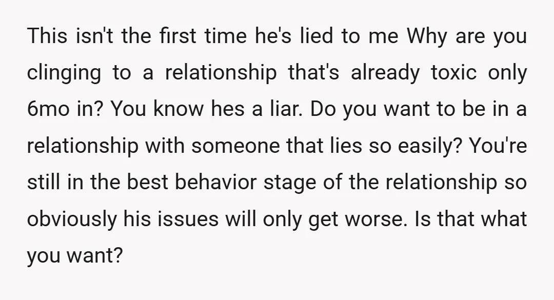 u/torres_2 Yeah honestly I’d break up with someone over lying about something like this… a marathon is a huge deal and to me it is deceitful and disrespectful to raise...