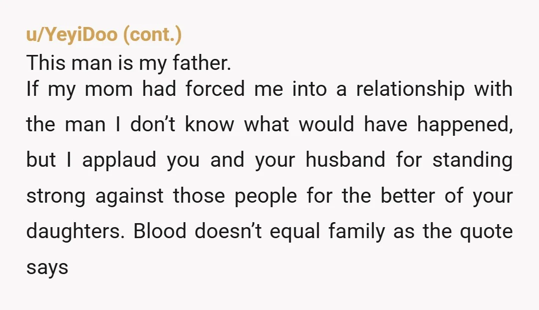 u/janefryer Your ex had parental rights to your kids, and he would have had rights in a court of law. The fact that he rarely saw the kids before that...