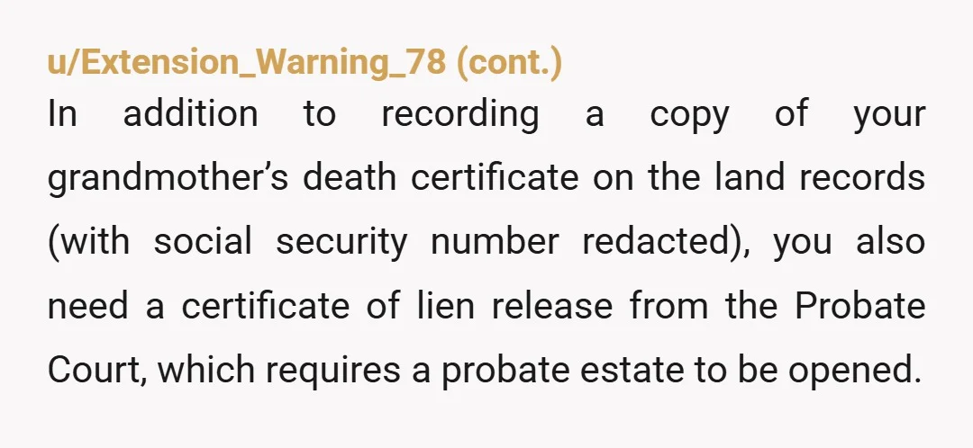 u/StrangeValue6657 If the deed says "with rights of survivorship" that means you are joint tenants, and the last surviving tenant owns the house in full. So there is no 1/2...