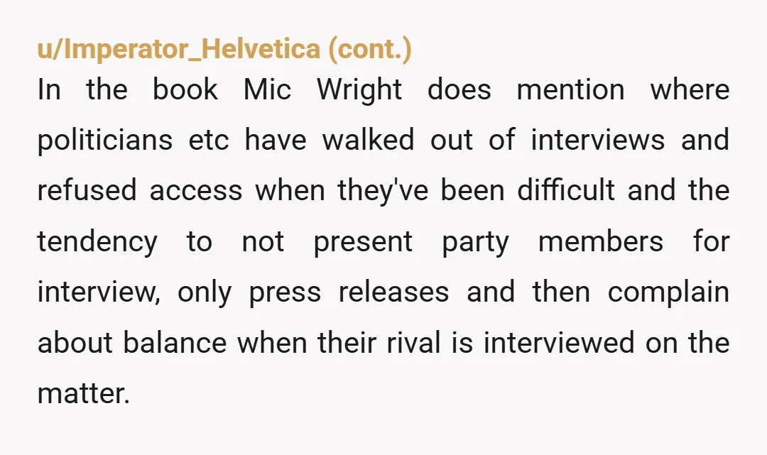 u/yogfthagen
Because they don't get repeat interviews. And neither do their networks.