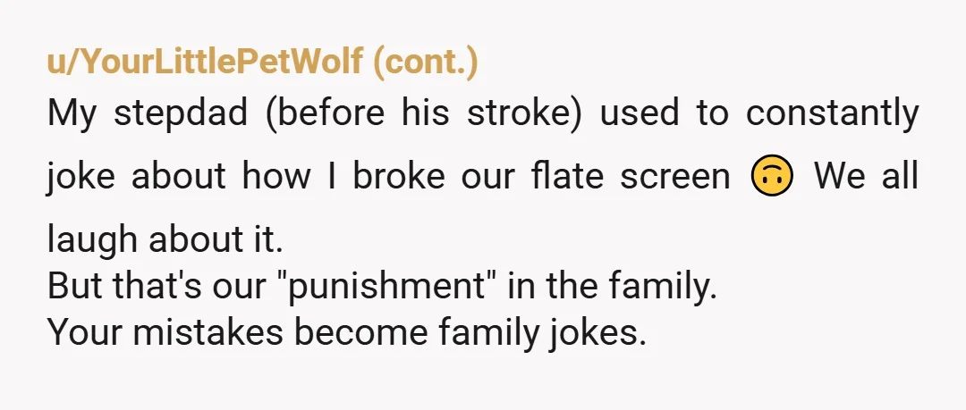 u/fiblesmish Its sad. I don't know how or why your family members ended up where they are. And don't care. But instead of moving forward and living your own life,...