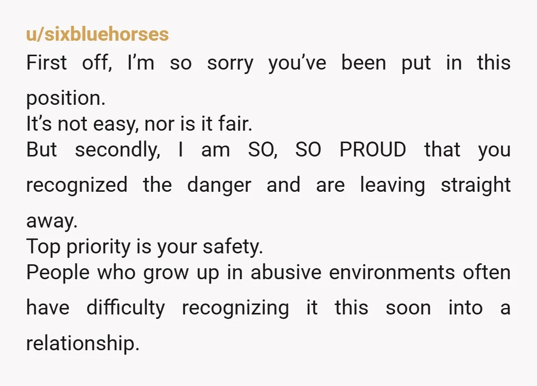 u/sixbluehorses First off, I’m so sorry you’ve been put in this position. It’s not easy, nor is it fair. But secondly, I am SO, SO PROUD that you recognized the...