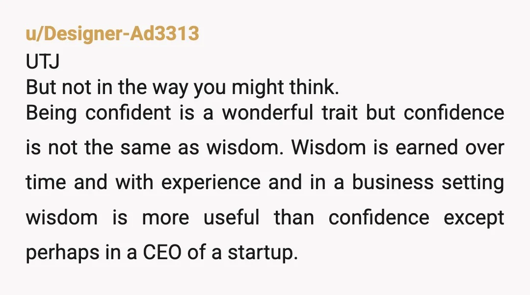 u/jim_br To a minor degree, you both are. Both of you had an opportunity of to knowledge share and learn from each other. Yes, she may have been trying to...