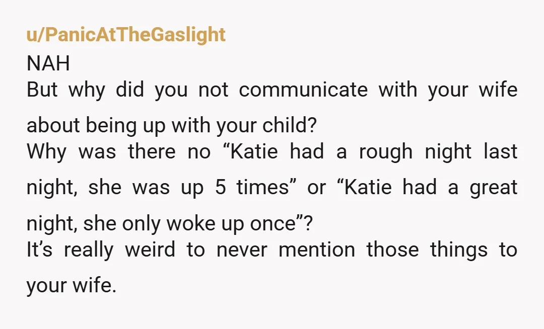 u/chaserscarlet NTA I dare say your partner is reacting this way out of embarrassment You are doing what all good fathers SHOULD do. No one should be the primary parent...
