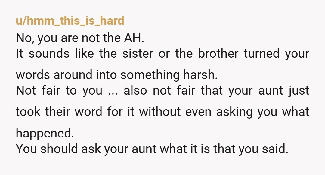u/Sassypants2306 Looks like your Aunty can get a new doh sitter and her BF can help with the chores. Simply tell her that after the disrespect they ALL showed you,...