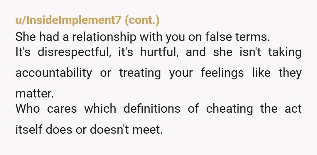 u/Ok_Mood_3478 Maybe im too young to have an opinion on this since im without kuch dating experience, but personally I wouldnt stand that, if you cant be loyal on the...