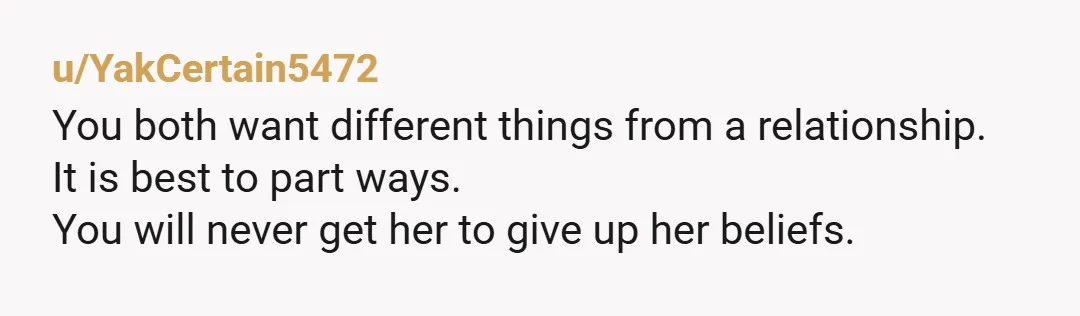 u/Latter-Platypus-3713 Her son needs 24/7 home nursing care. She needs to stay home with him. Please let her find a man who will actually help and support her because it...