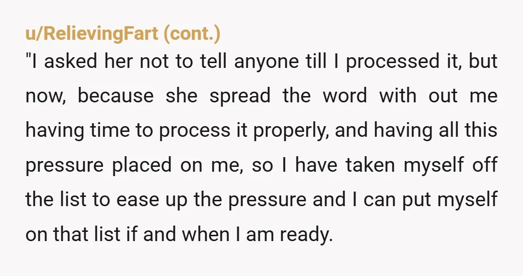 u/XRaiderV1 I'd inform the ENTIRE family that being pressured to donate a kidney counts as a form of coercion or 'undue influence' and it is a MAJOR factor that can...