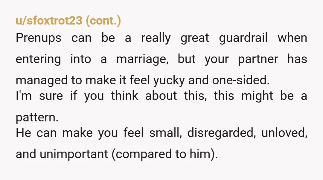 If you are going to dedicate your youth and the rest of your life to him, you need to protect yourself. If he argues, tell him that compared to your...