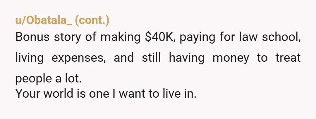 u/h2gkmn She knows she will earn much more the minute she works full-time as she literally is earning 40k now as a part-timer. She's driven and ambitious, juggling multiple things...