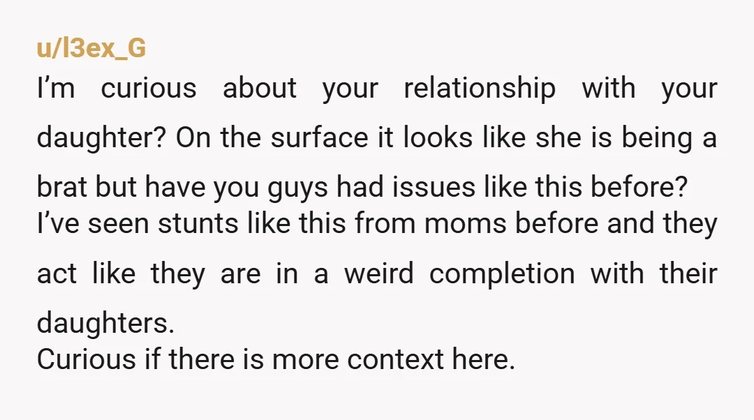 u/night_noche Your daughter is a selfish jerk. But it's not totally her fault, that she's this naive and gullible. The wedding industry has really done a number on people, women...