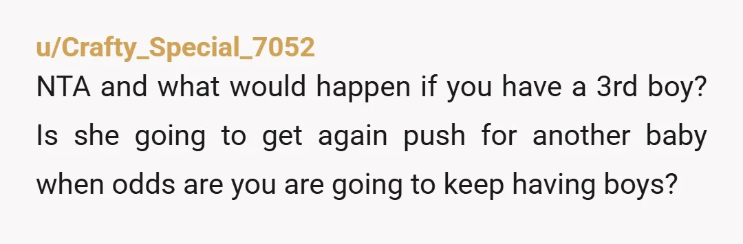 u/Straight-Example9126 Um, this marriage is a done deal. I don't know if marital counselling will help here either because she's hung up on having one more kid. Let a few...