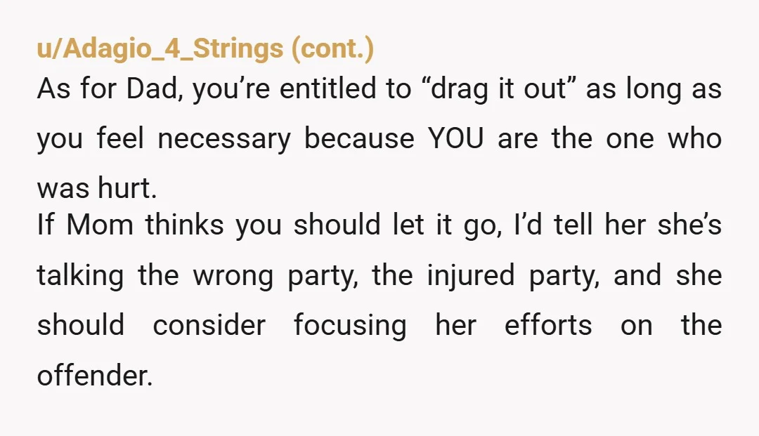 u/Adelucas Well it's taken some time and emotional energy, but you've finally started to stand up for yourself. You didn't make the kids. They aren't your responsibility. It's nice to...