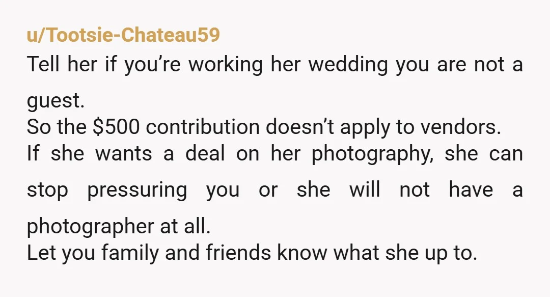 u/Appropriate_Worth524
NOR.
I’ll be damned if I ever attend a wedding that sells tickets - because let’s be clear, that’s exactly what this is.