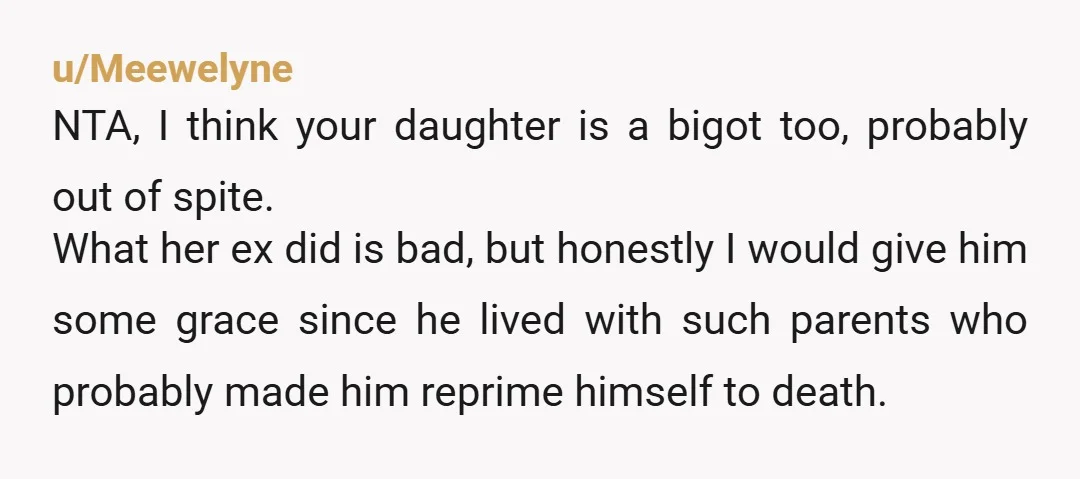 u/Emily-Persephone These people ditched their own son when he didn't meet their standards. They'll do the same to their grandkids. She's giving them the opportunity to hurt the grandkids. The...