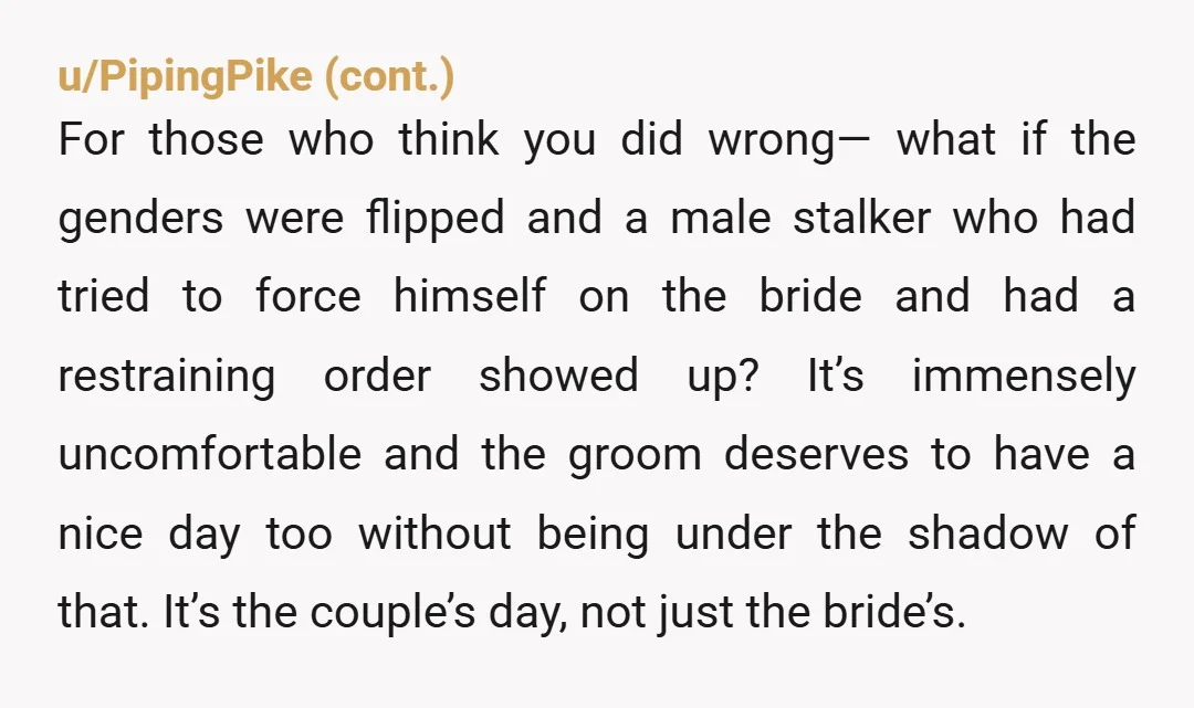u/Deweyoxberg
NTA
Bottom line:
You. Said. No.
That's it, that's all. No is a complete sentence.
As for your new partner: Some serious talks are to be had.