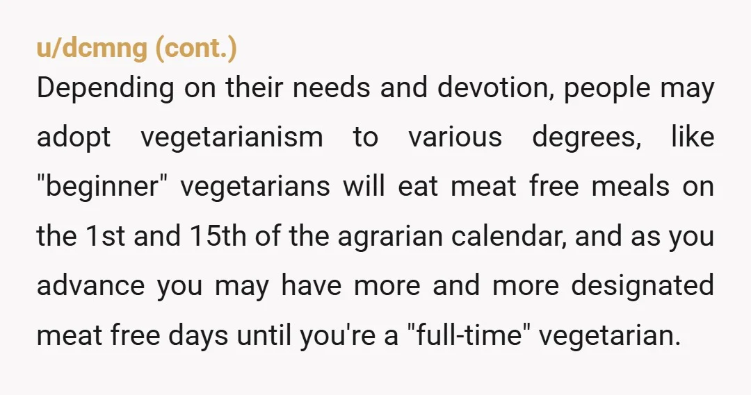 u/StuffedSquash As a fellow vegetarian, don't listen to all the "you have to do something 100% or you don't have the morals you claim" comments. I mostly take the bus,...