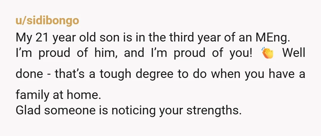 u/mdaisy1245
That's really awesome.
It's a good feeling when experience gets appreciated when the knowledge that you have gets valued that way.
Congratulations!