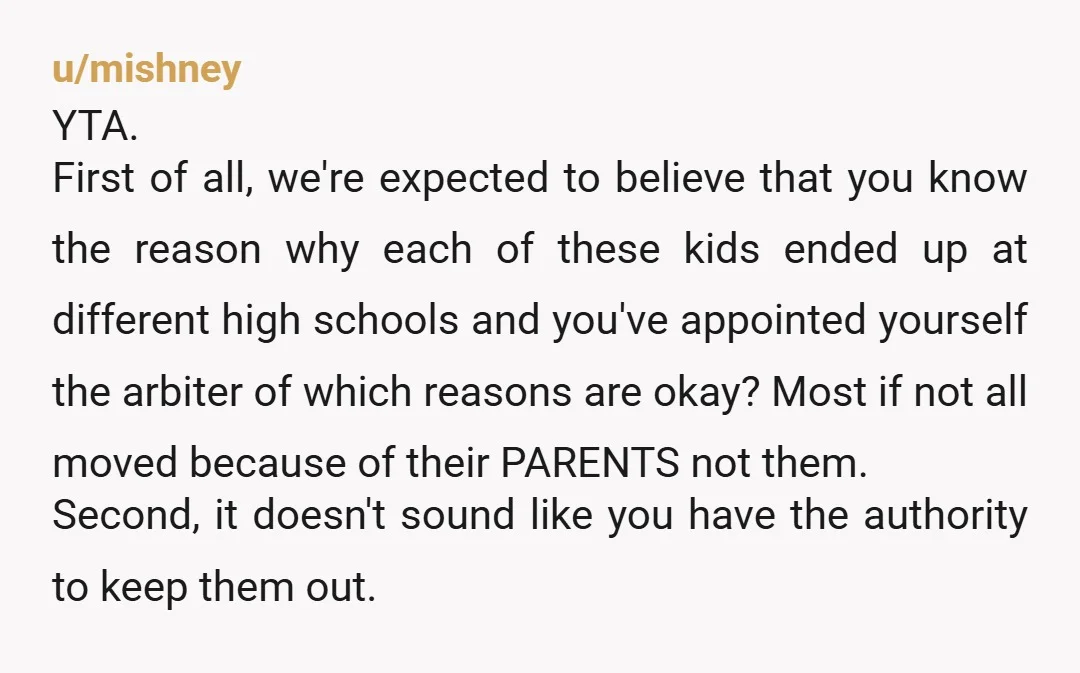 u/kennedar_1984 YTA - your husband is right. Feature the kids who went all the way through high school in the social media but let all the kids revisit some memories...