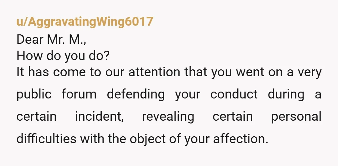 u/Character_Scene_3473 My love, It took me exactly seven minutes to find this “throwaway” account. You really should stop underestimating me. WW was wrong to speak about me as if I’m...