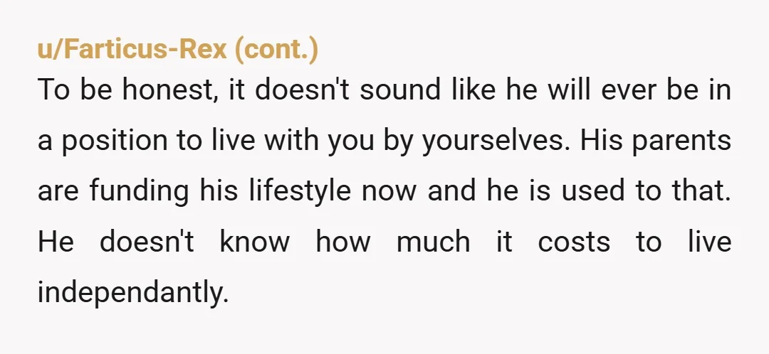 u/triggsmom
Never sell your house for a guy who lives with his parents