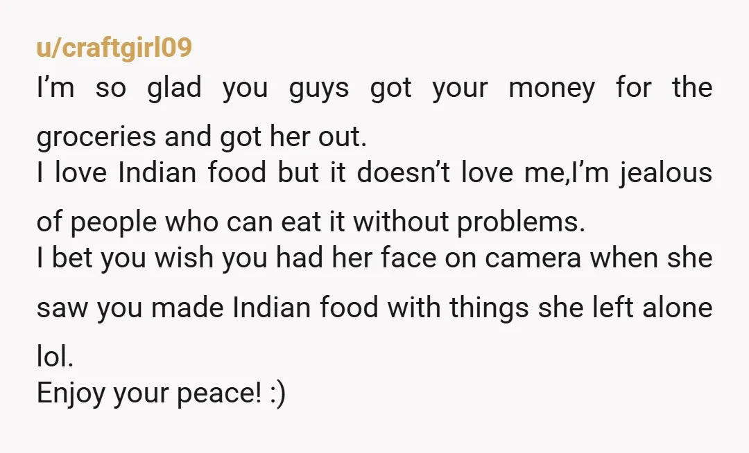 u/Ohif0n1y OP, I'd go ahead and tell the rest of the family, if only so they can protect their children from her racism. As bad as tossing the food (in...