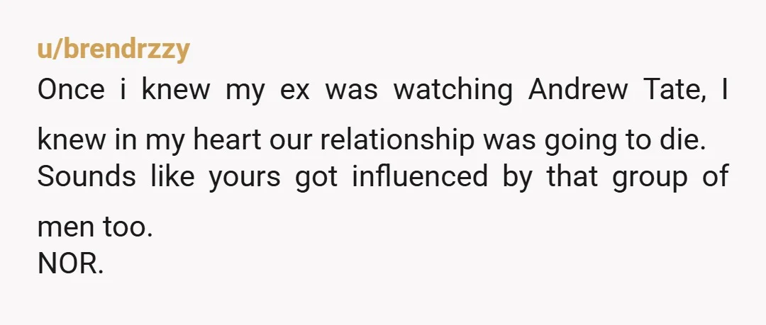 u/_Averix You didn't give up. You abandoned a sinking ship. These alpha male podcasts are some of the most toxic garbage humanity can produce. You are not overreacting and consider...