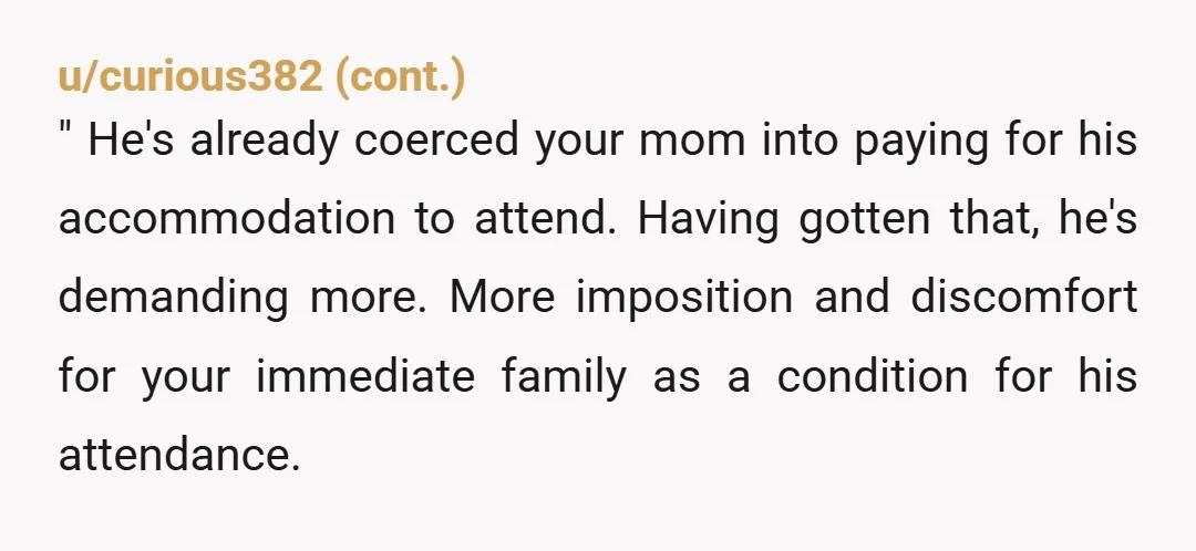 u/SeaworthinessDue8650
NTA
Tell your mom she is a rockstar!
Your father...