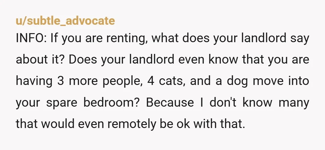 u/VariegatedPlumage NTA. If they can’t afford to give their cats proper medical treatment, they can’t afford to be responsible pet owners and should not be keeping cats in the first...