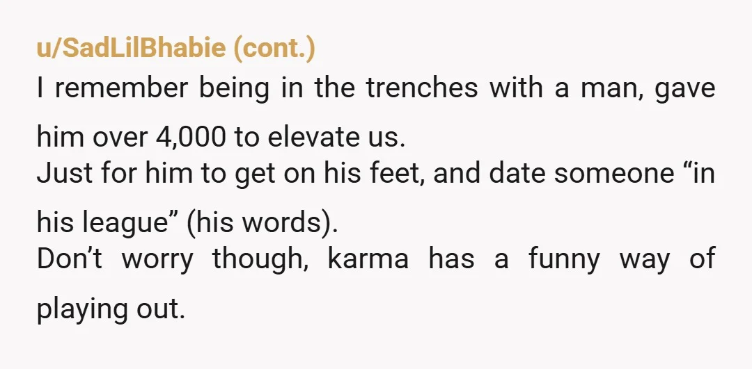 u/No_Alps7854 Let her go. You are simping for someone who mentally checked out 2 years ago. No saving it and no reason too. She doesnt care about you the way...