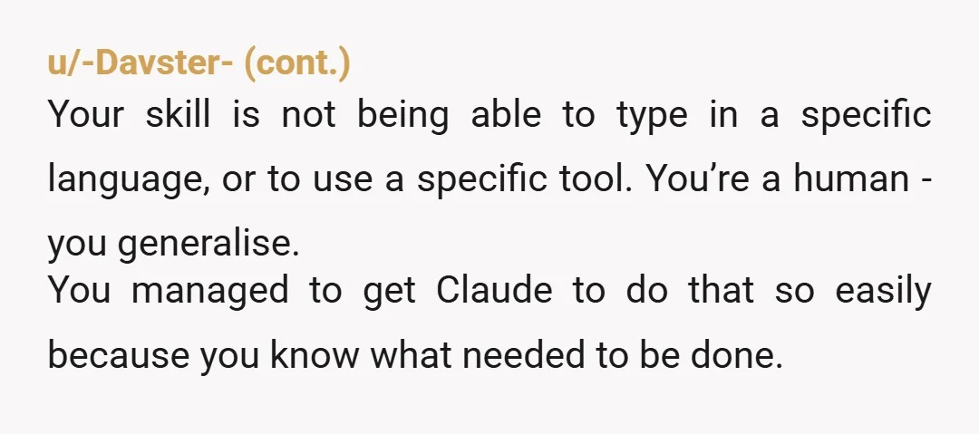 u/shaved-yeti 25 yr software engineering career here. Today I run teams on major products in the video streaming sector. All this is true, and I, too, have been feeling incredibly...