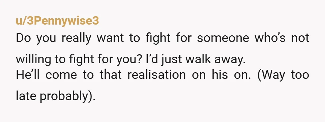 u/MyRedditUserName428 Honestly, you dodged a bullet. He’s a 31 year old, well educated man who allows his parents to run his life. That’s not the kind of man you want...