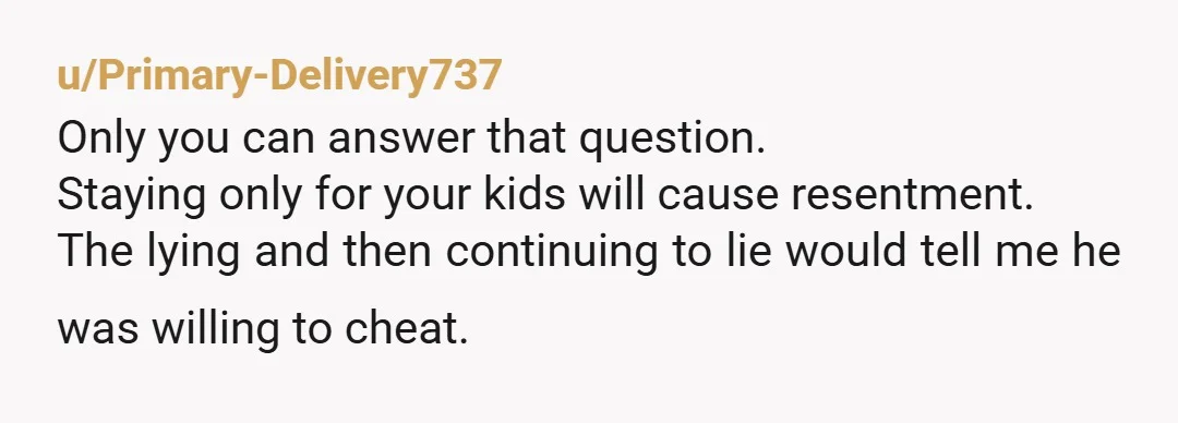 u/chiquichoco I'm so sorry you're going through this. Your husband was a fool who let himself be carried away by the pleasure of flirting without thinking about the consequences. If...