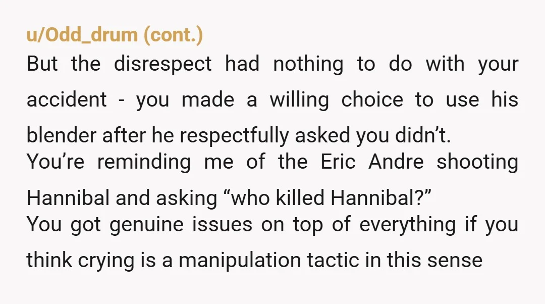u/macneto
"gatekeeping his blender"
Not a sentence I would have ever thought I would hear.