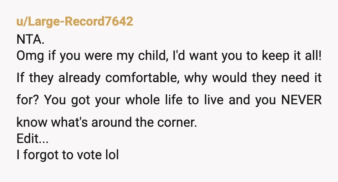 u/throw05282021 I fail to see why they would expect to receive half of your winnings, even if they paid for the winning ticket and gifted it to you. Are they...