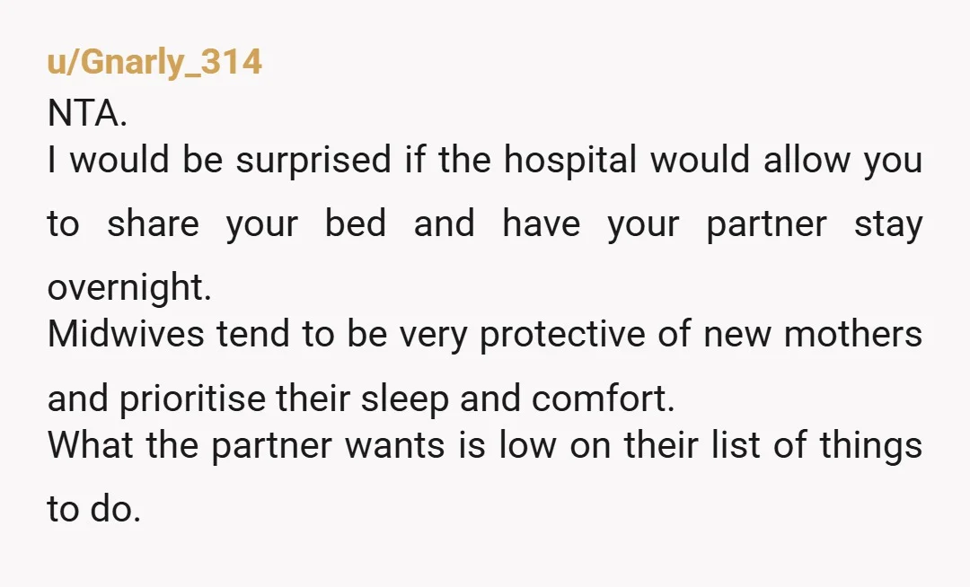 u/Bay_de_Noc
This man sounds like a bigger baby than the one you just birthed.