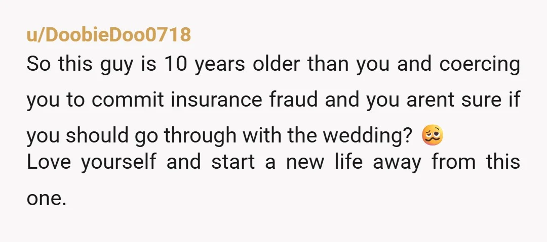 u/cynicalsuzie You are in an abusive relationship with a man ten years older than you. Dump him and call off the wedding. Which would you rather pay, the cost of...