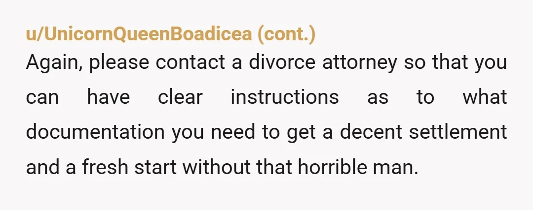 u/dca_user You can see a therapist on your own. If you’re in the US, go to the library and Google for resources to help domestic violence victims. They will have...