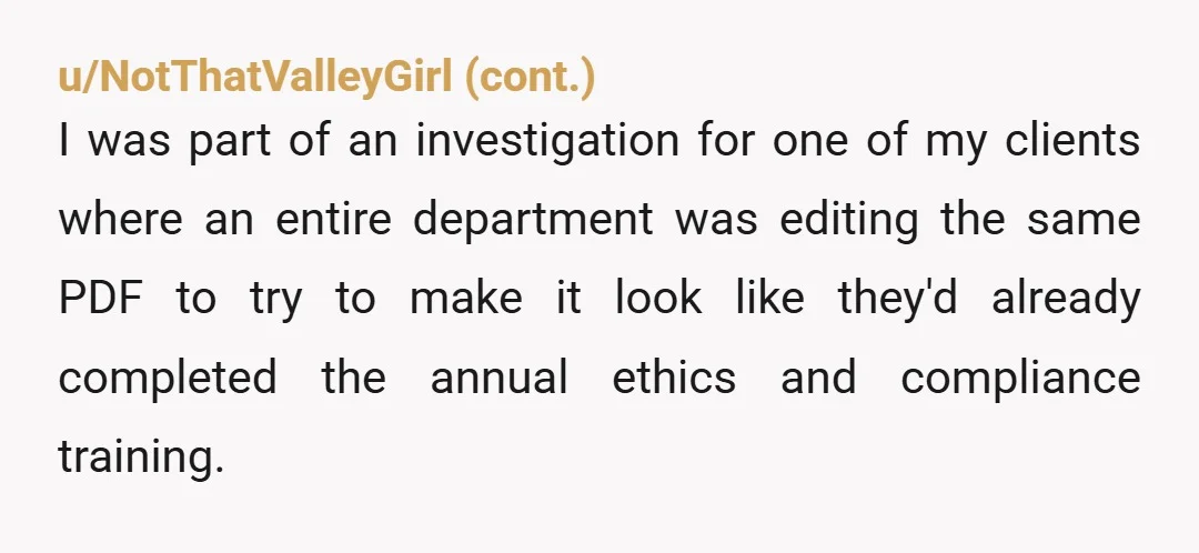 u/FormatException
Put it on resume and say you influence org wide policy changes