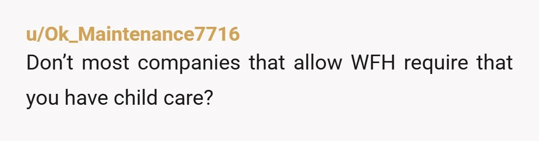 u/bee102019 How do you both work from home yet you are solely responsible for the childcare? Why are you expected to juggle work and childcare simultaneously while he isn’t?