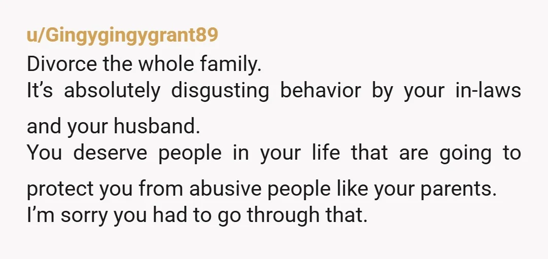u/sammac66 NTA The only AH in this situation are your in-laws. Why on Earth if they know your situation would they even think to invite your parents?. Your in-laws way...