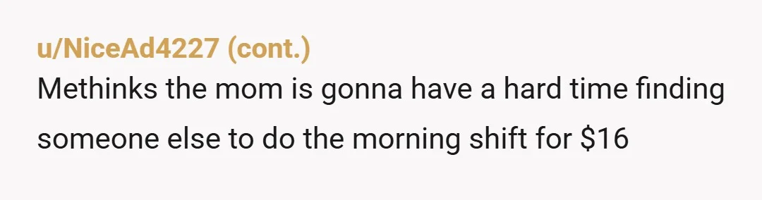 u/AtheneSchmidt I'm sorry, who is unprofessional here? NOR, I always like a story where a woman knows her value.