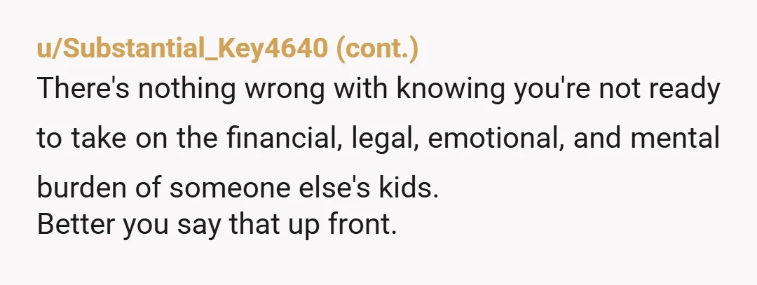 u/Technical-Habit-5114 Everyone involved in this are adults Speak up, You won't be able to take in 1-4 kids in the event something happens, Just say no, For all the reasons...