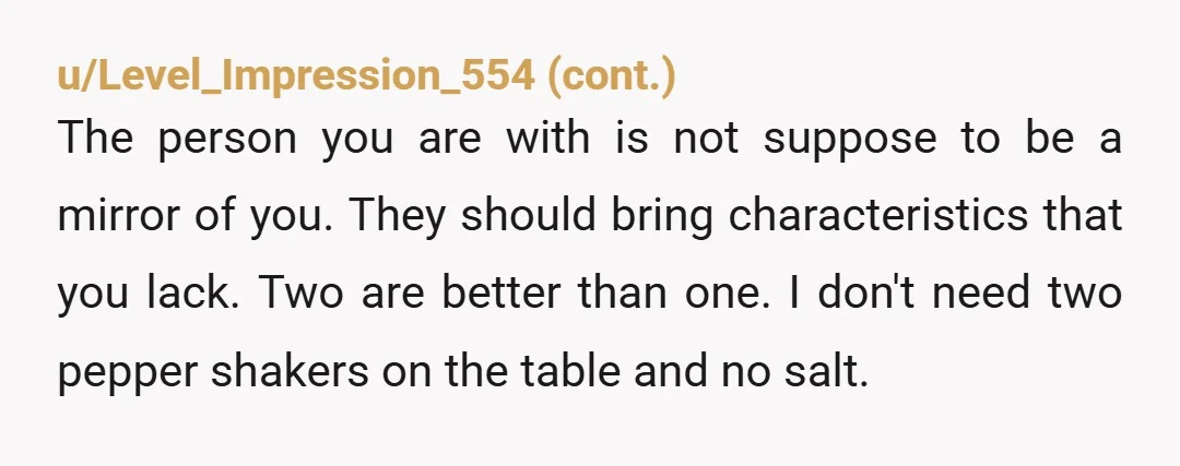 u/PRisBroken NTA. You don't even live together, so I'm blown away she'd even have the nerve to say that! That's some high-end entitlement. It's not cute either. If she's bad...