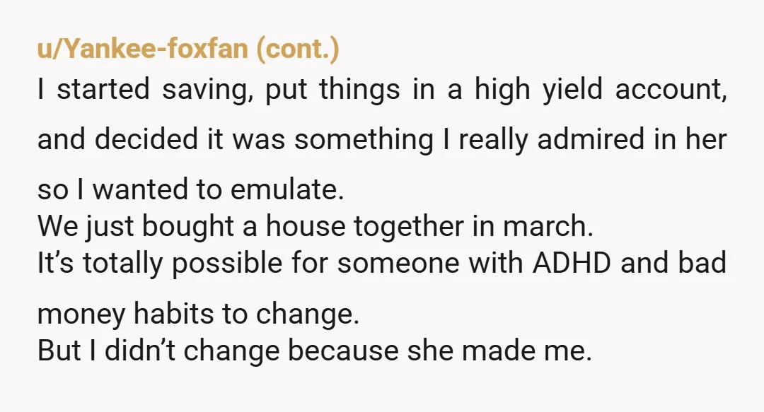 u/Due-Cartoonist-8631 I'm sorry and I'm not gonna attempt to try and say it nicer.. how the hell have you been together 7 years and understand each other so little that...