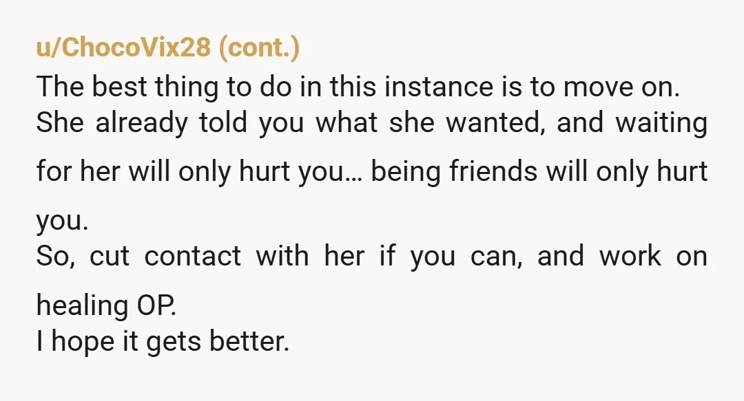 u/valderramaD It feels awful right now, but with time you’ll see this more clearly and you’ll be better off for it. Blaming the distance between you two wasn’t the real...